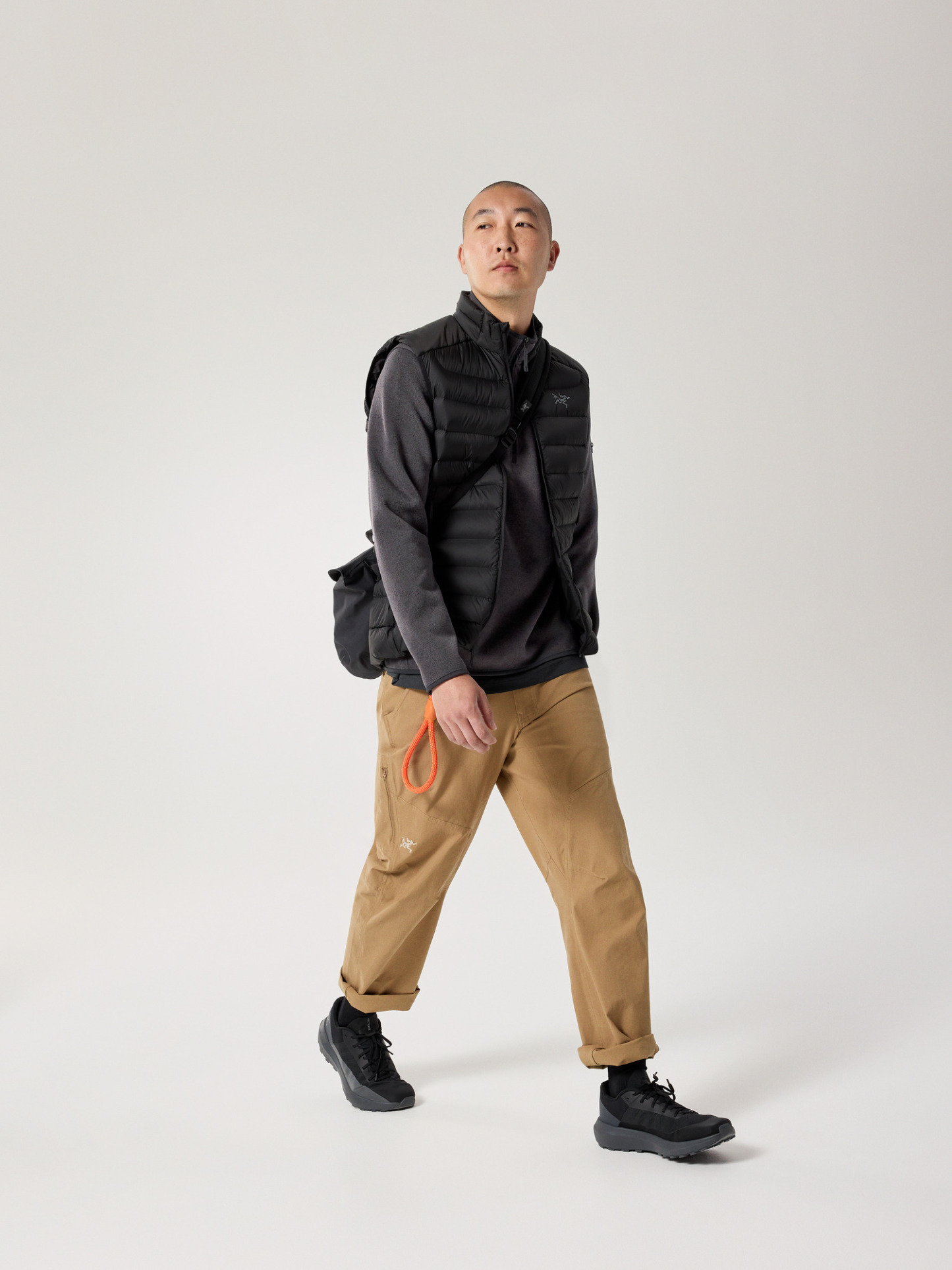 커버트 1/2 짚 넥 남성 - BLACK HEATHER II - 3