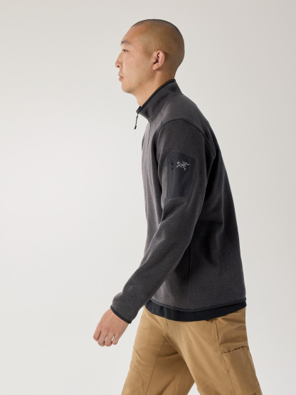 커버트 1/2 짚 넥 남성 - BLACK HEATHER II - 5