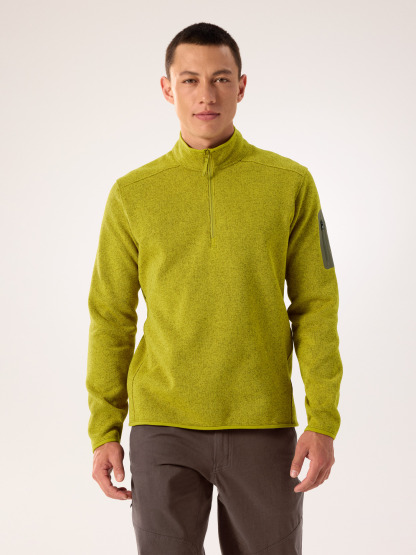 커버트 1/2 짚 넥 남성 - OLIVE MOSS HEATHER - 1