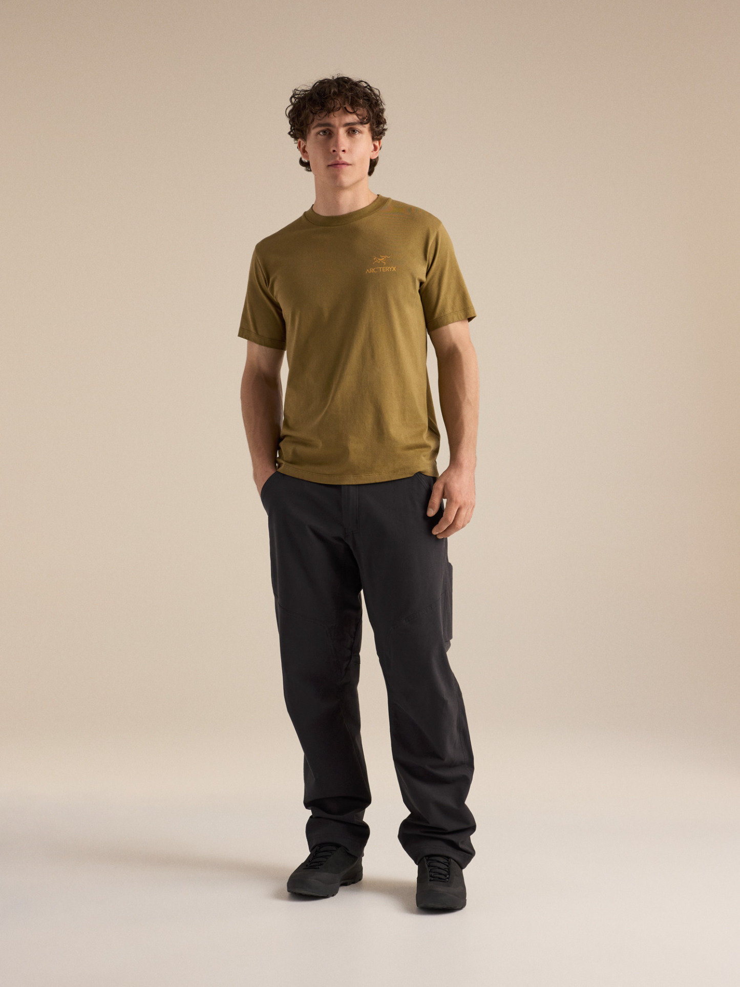 크래그 SL 코튼 버드 워드 셔츠 SS 남성 - BRACKEN / LARCH - 3