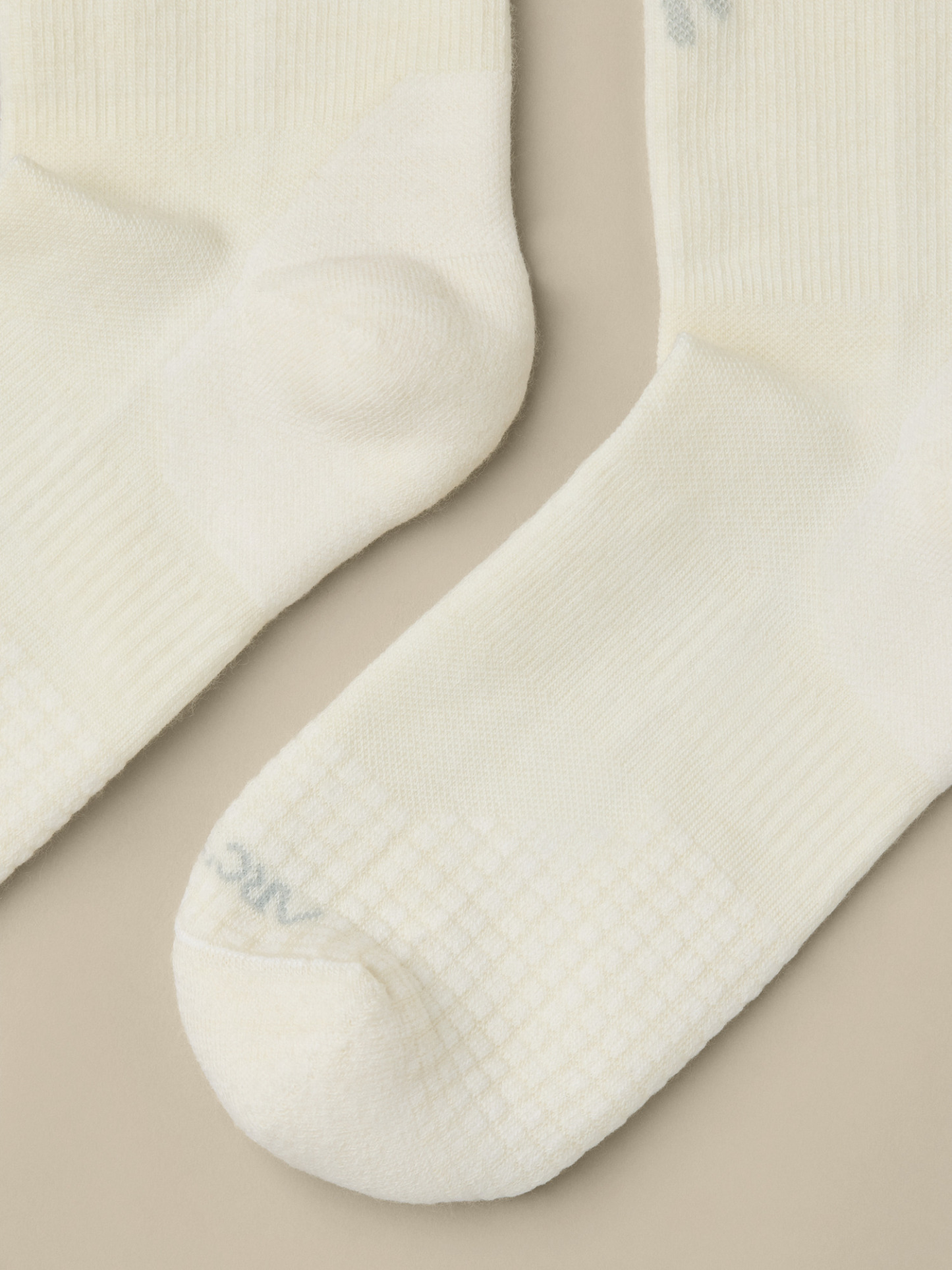 메리노 울 미드 버드 삭스 - WHITE/PEARL GRAY - 5