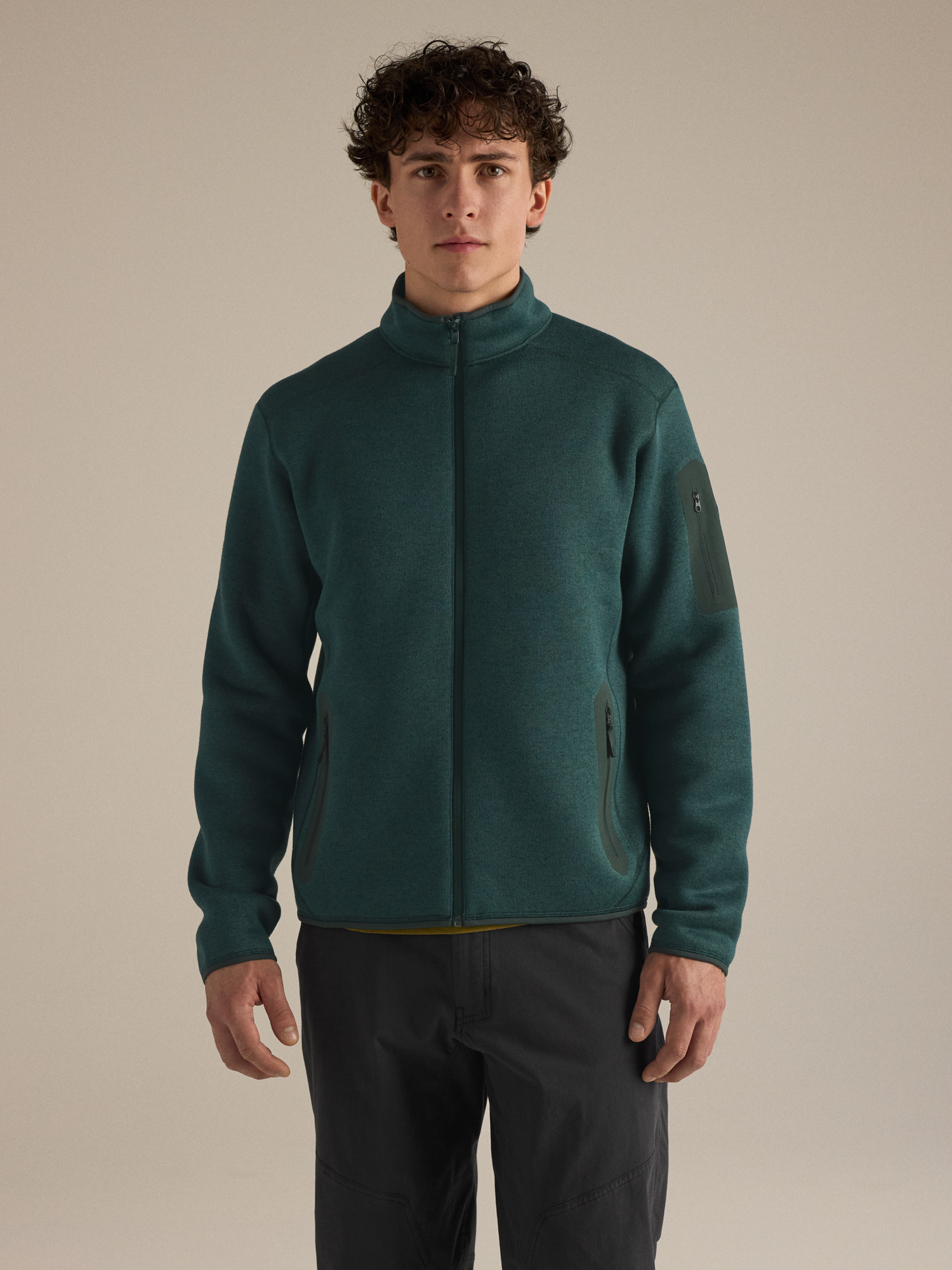 커버트 카디건 남성 - DARK JADE HEATHER - 1