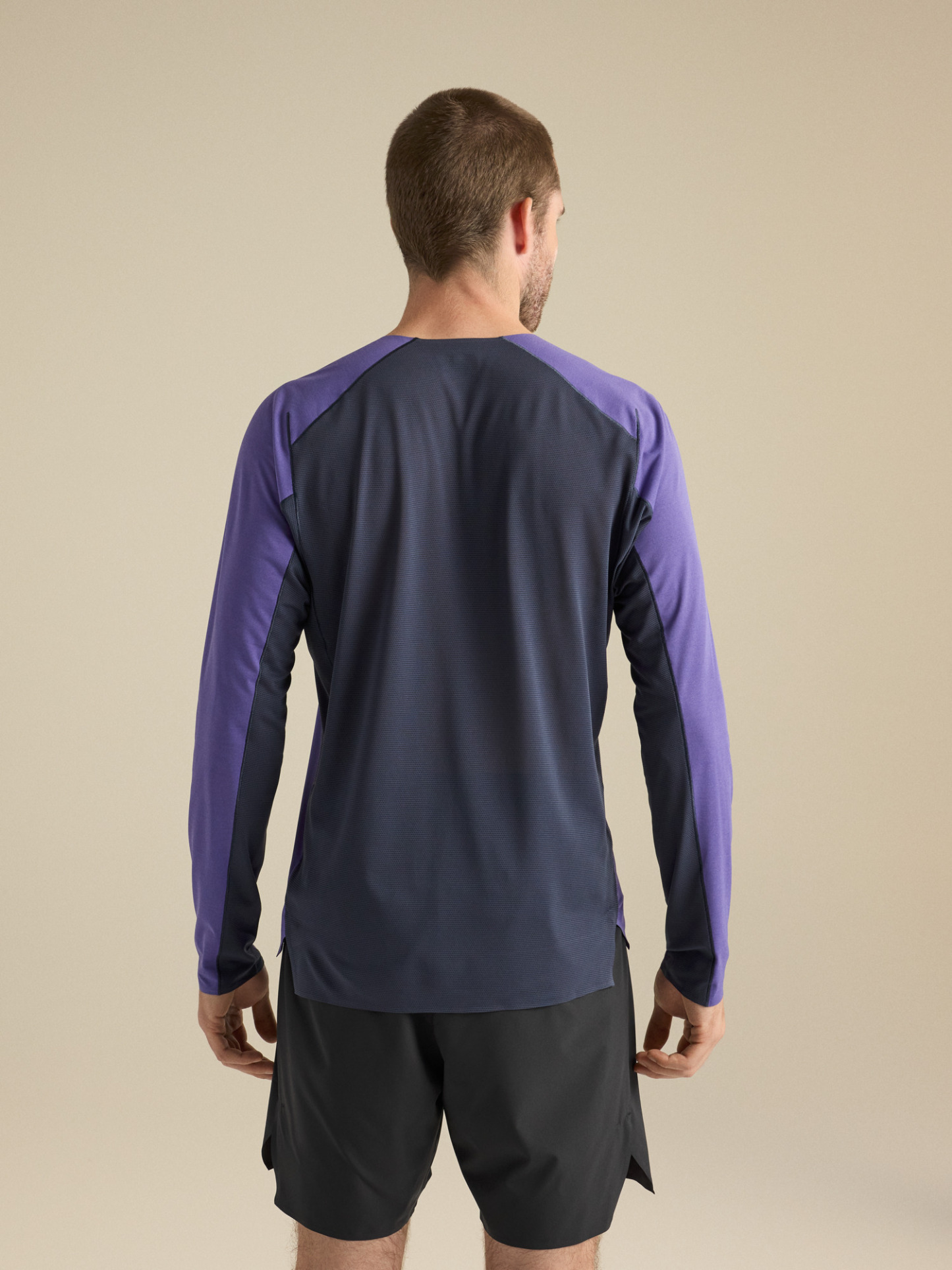 노반 다운워드 로고 셔츠 LS 남성 - BLURPLE / BLK SAPPHIRE - 4