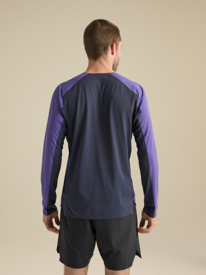 노반 다운워드 로고 셔츠 LS 남성 - BLURPLE / BLK SAPPHIRE - 4