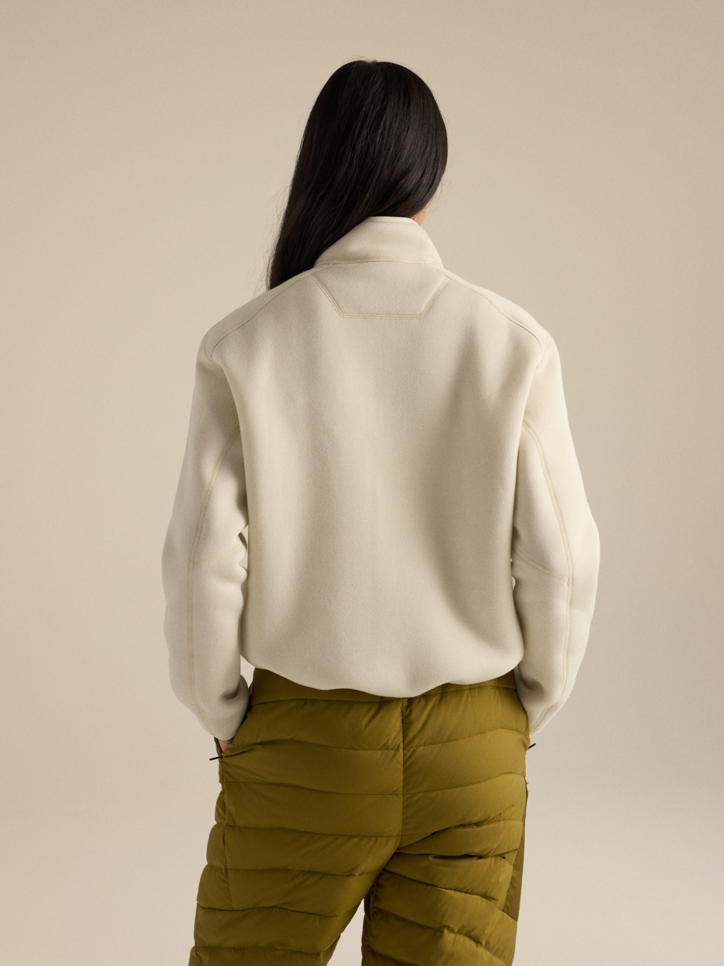 커버트 1/2 짚 넥 여성 - ARC SILK HTHR / SALT - 4