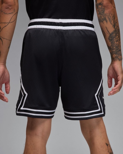 조던 스포츠 남성 드라이 핏 메쉬 다이아몬드 쇼츠 - 블랙/화이트/화이트