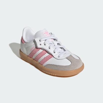 삼바 OG 컴포트 클로저 엘라스틱 레이스 - Cloud White / Light Pink / Gum