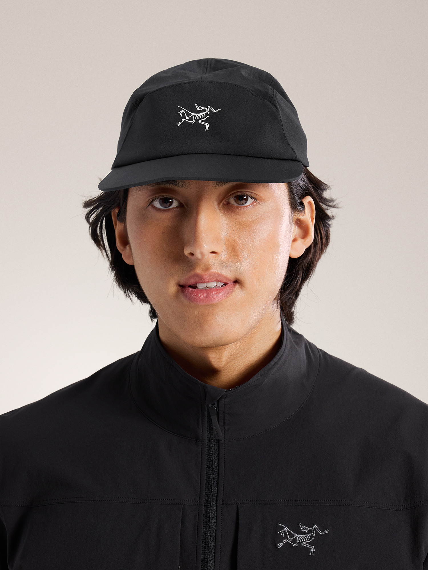 감마 5 패널 캡 - BLACK / ARCTIC SILK - 1