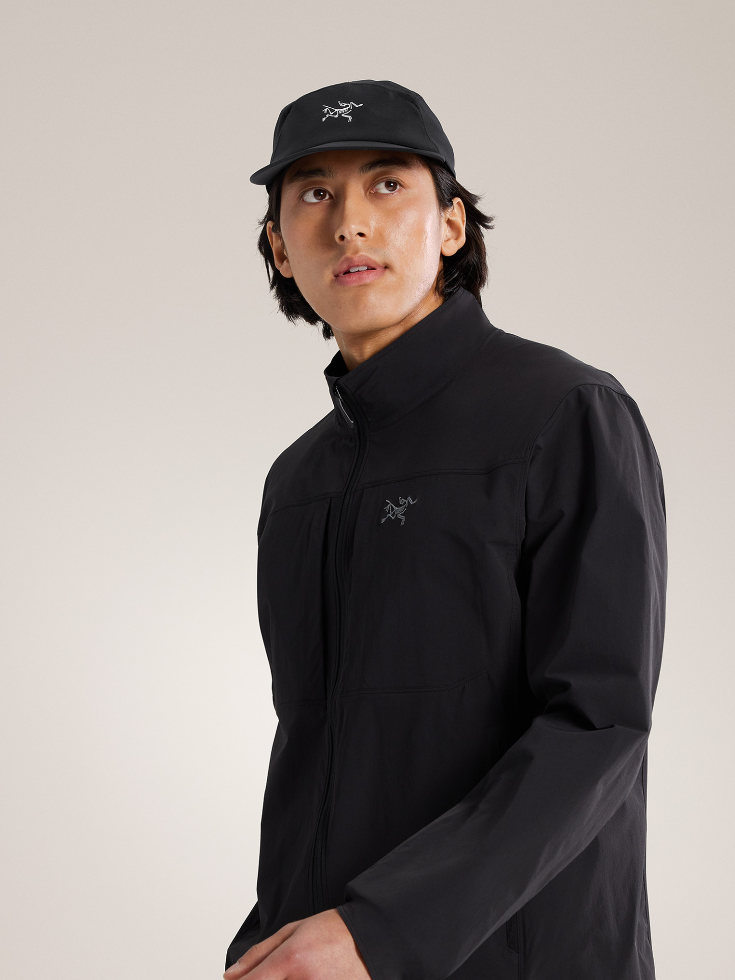 감마 5 패널 캡 - BLACK / ARCTIC SILK - 3