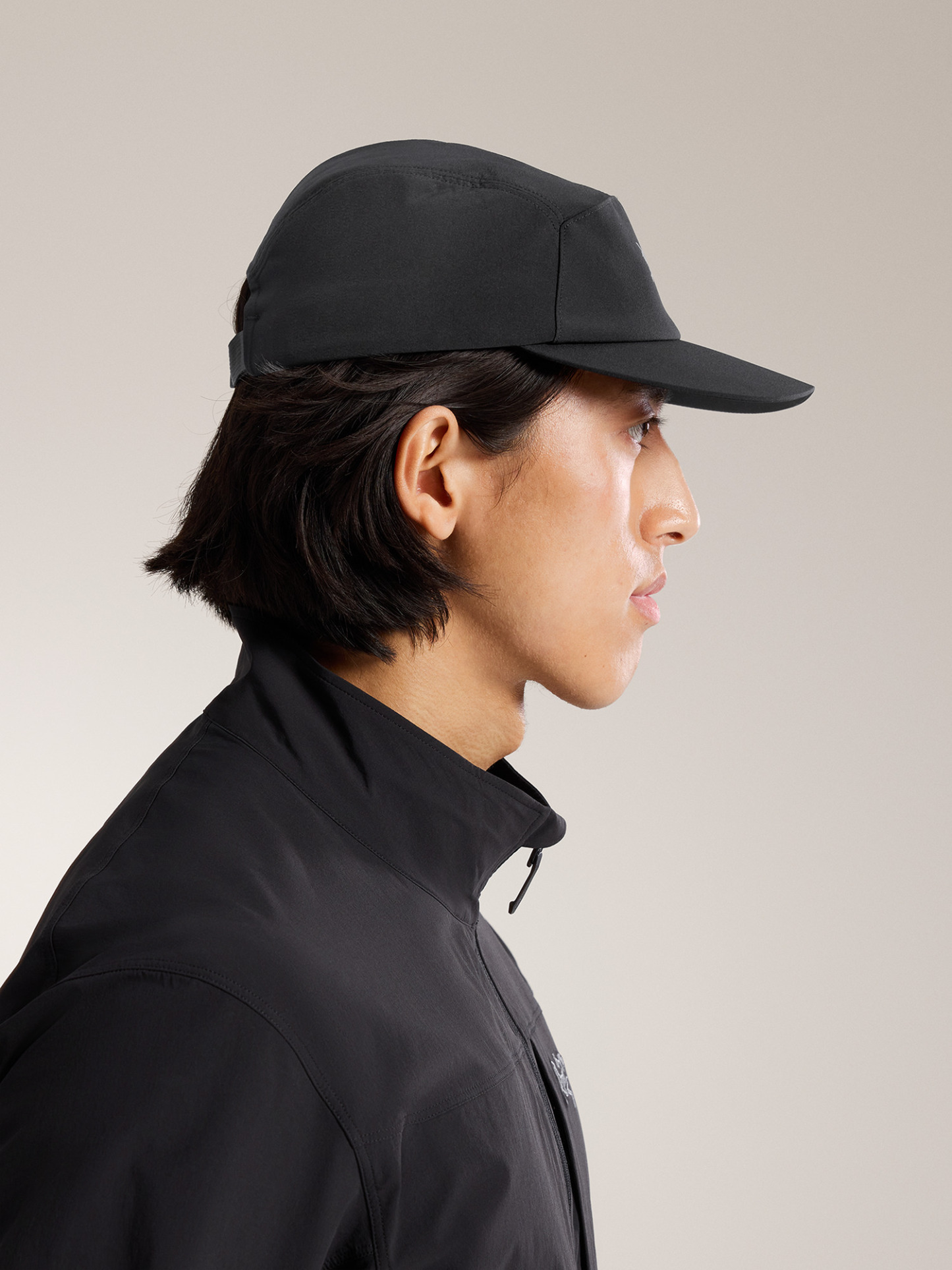 감마 5 패널 캡 - BLACK / ARCTIC SILK - 5