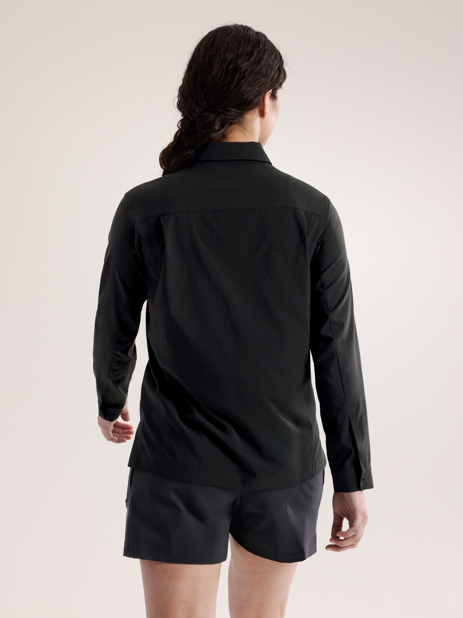 시마 셔츠 LS 여성 - BLACK - 4