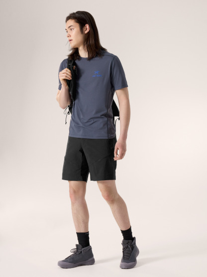 모투스 크루 넥 아크 워드 셔츠 SS 남성 - DK STRATUS HEATHER - 3