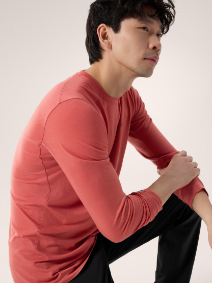 이오니아 메리노 울 셔츠 LS 남성 - STONE RED - 2