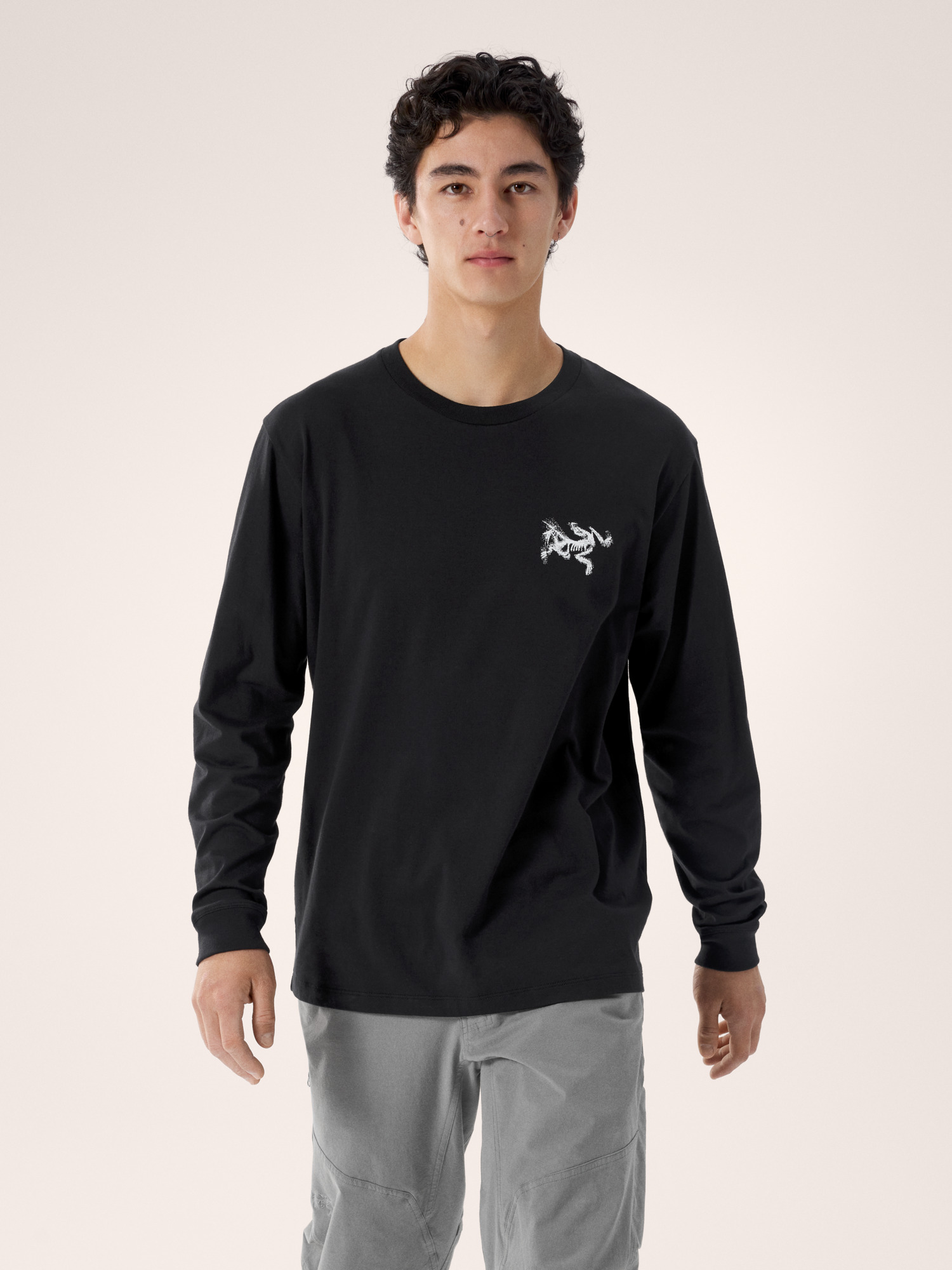 크래그 SL 코튼 버드 타일 셔츠 LS 남성 - BLACK / ARCTIC SILK - 1