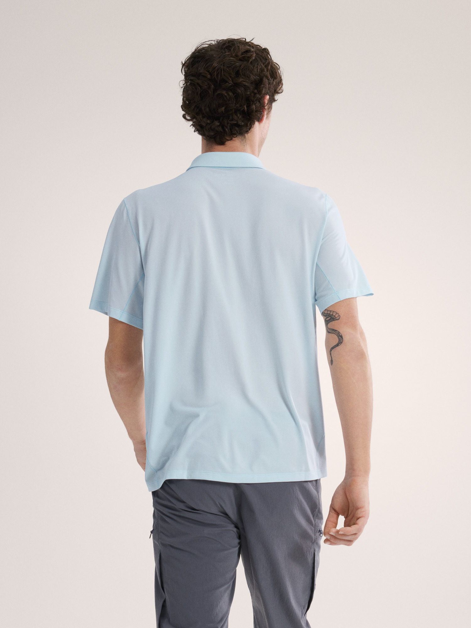 코막 폴로 SS 남성 - ALPINE BLUE HEATHER - 4