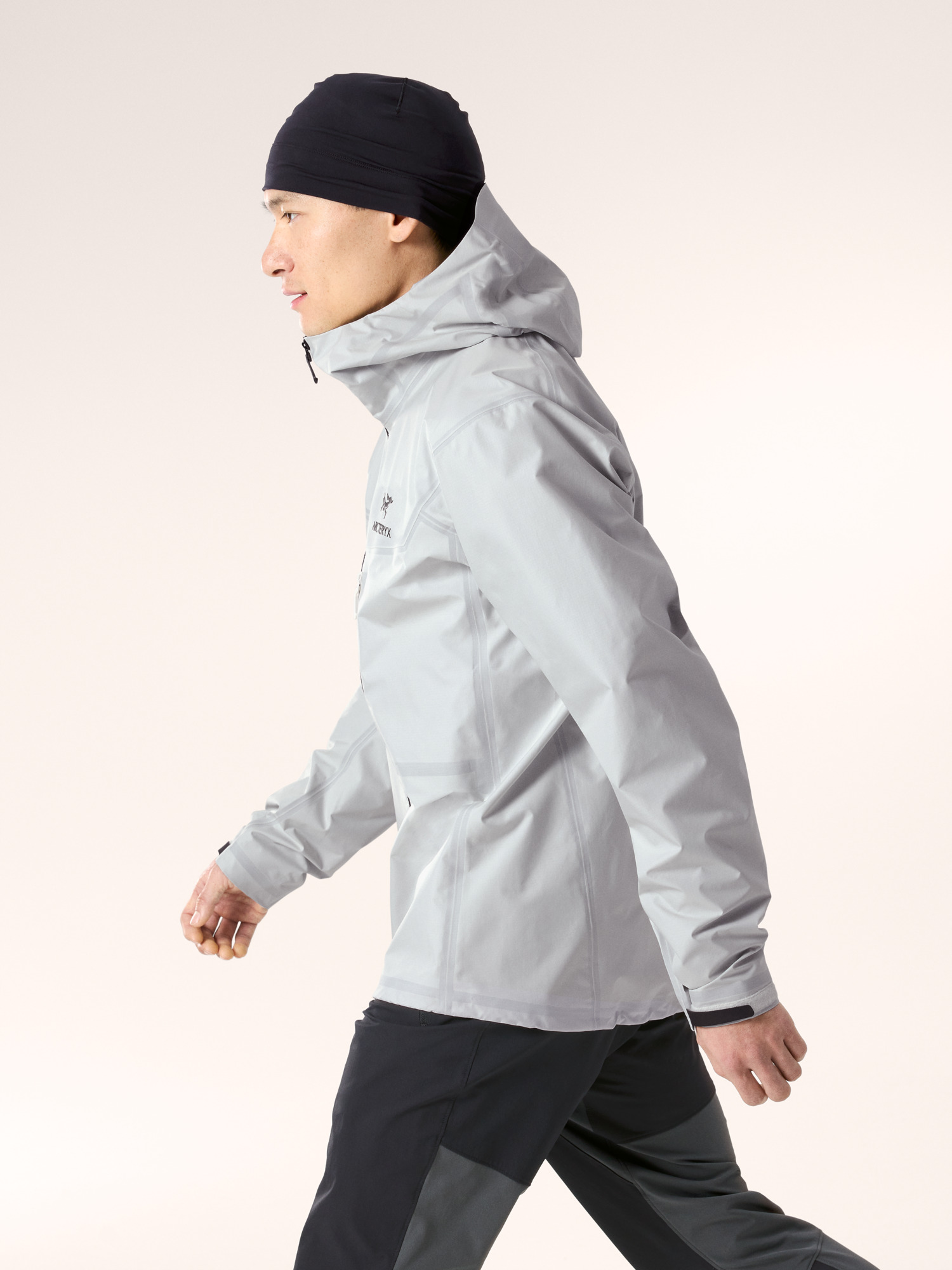 알파 SL 재킷 남성 - ARCTIC SILK / BLACK - 4
