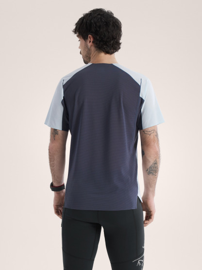 노반 다운워드 로고 셔츠 SS 남성 - ALPINE BLUE / DK STRAT - 4