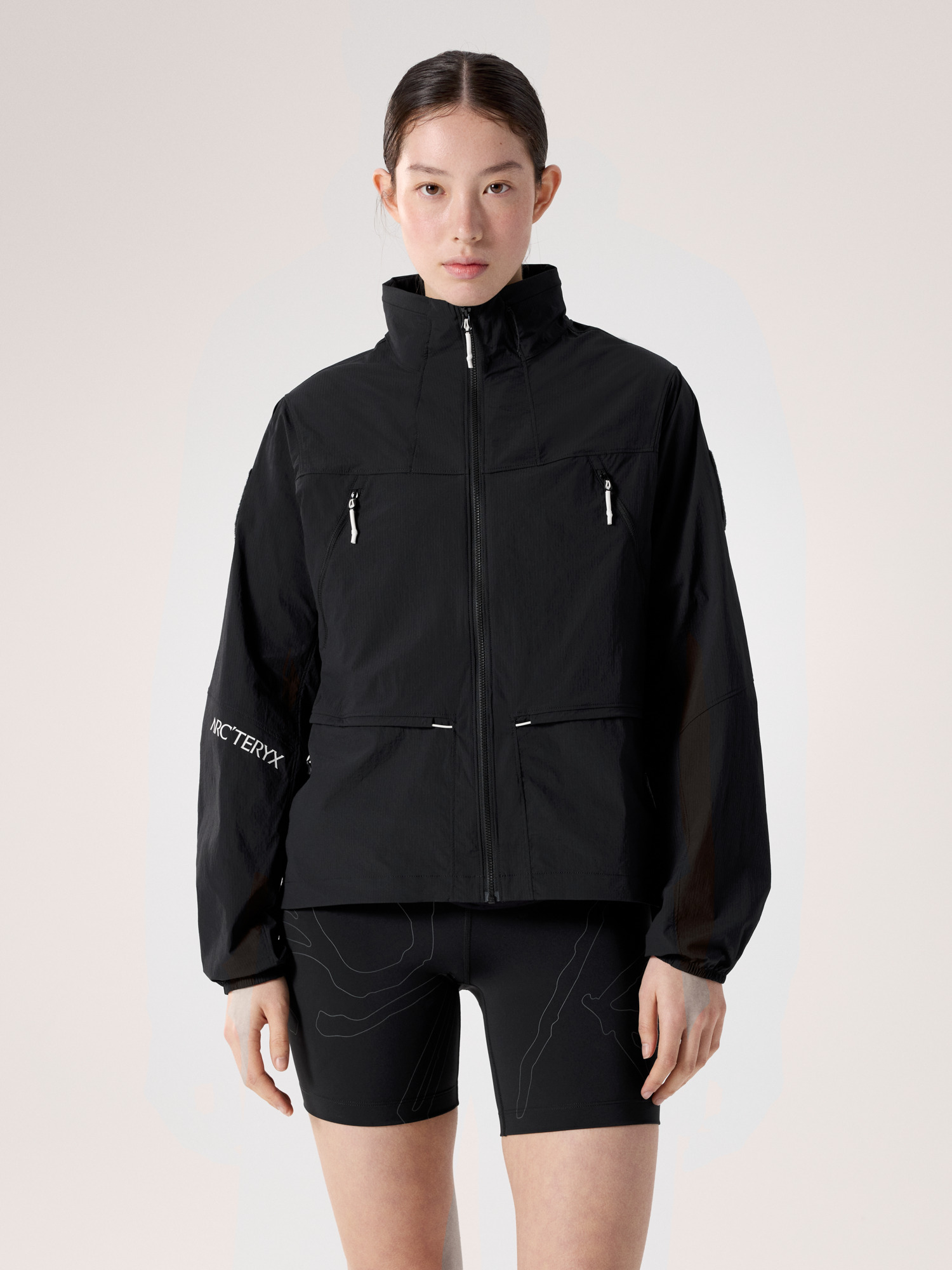 수비다 재킷 여성 - BLACK / ARCTIC SILK - 1
