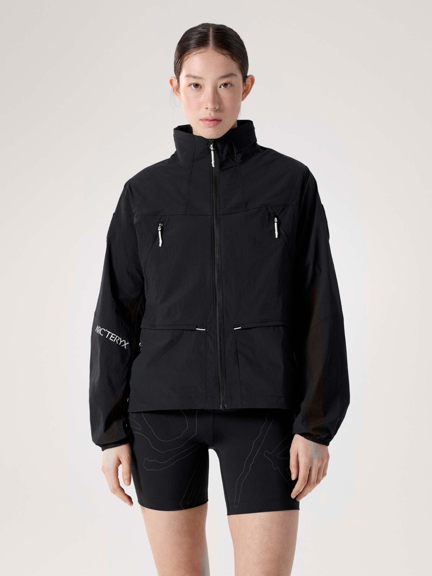수비다 재킷 여성 - BLACK / ARCTIC SILK - 1