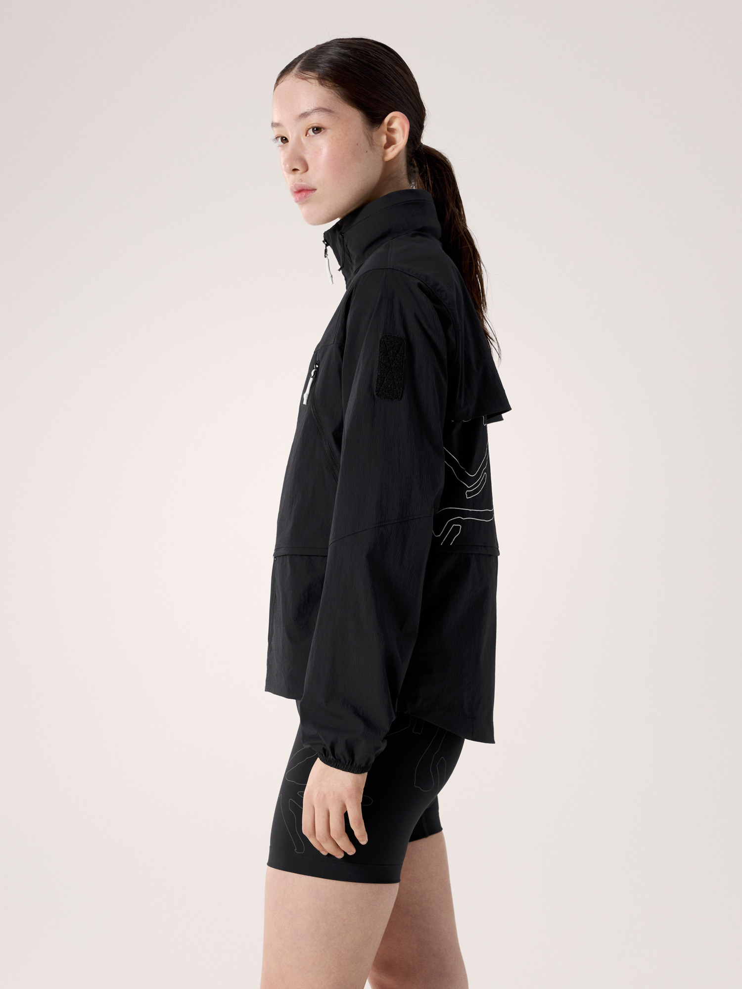 수비다 재킷 여성 - BLACK / ARCTIC SILK - 4