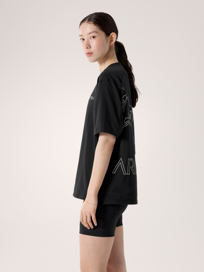 수비다 SS 티 여성 - BLACK / ARCTIC SILK - 5