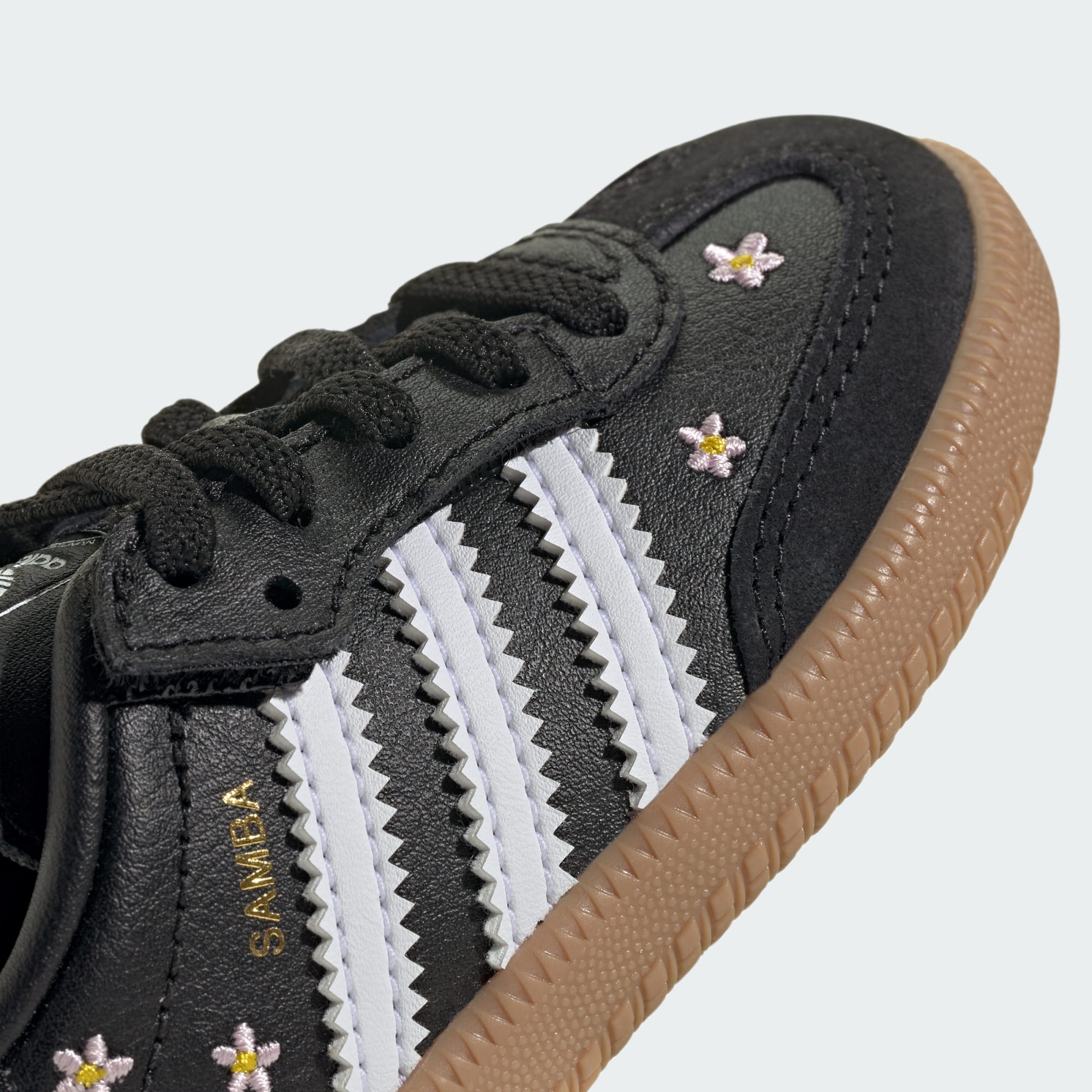 SAMBA OG COMFORT CLOSURE ELASTIC LACE SHOES - Core Black / Cloud White / Gum