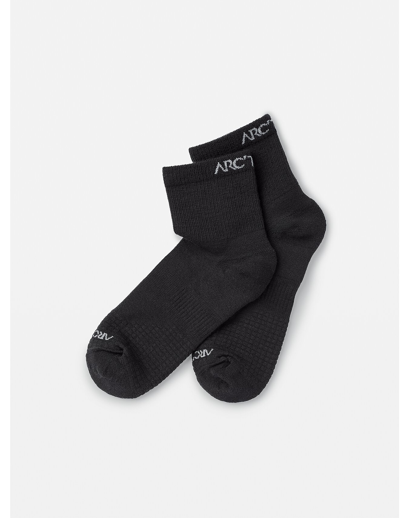 메리노 1/4 크루 Sock - BLACK - 1