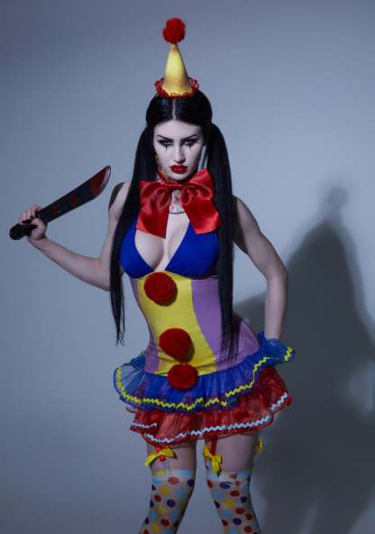 Bloody Circus Clown Costume - MULTI