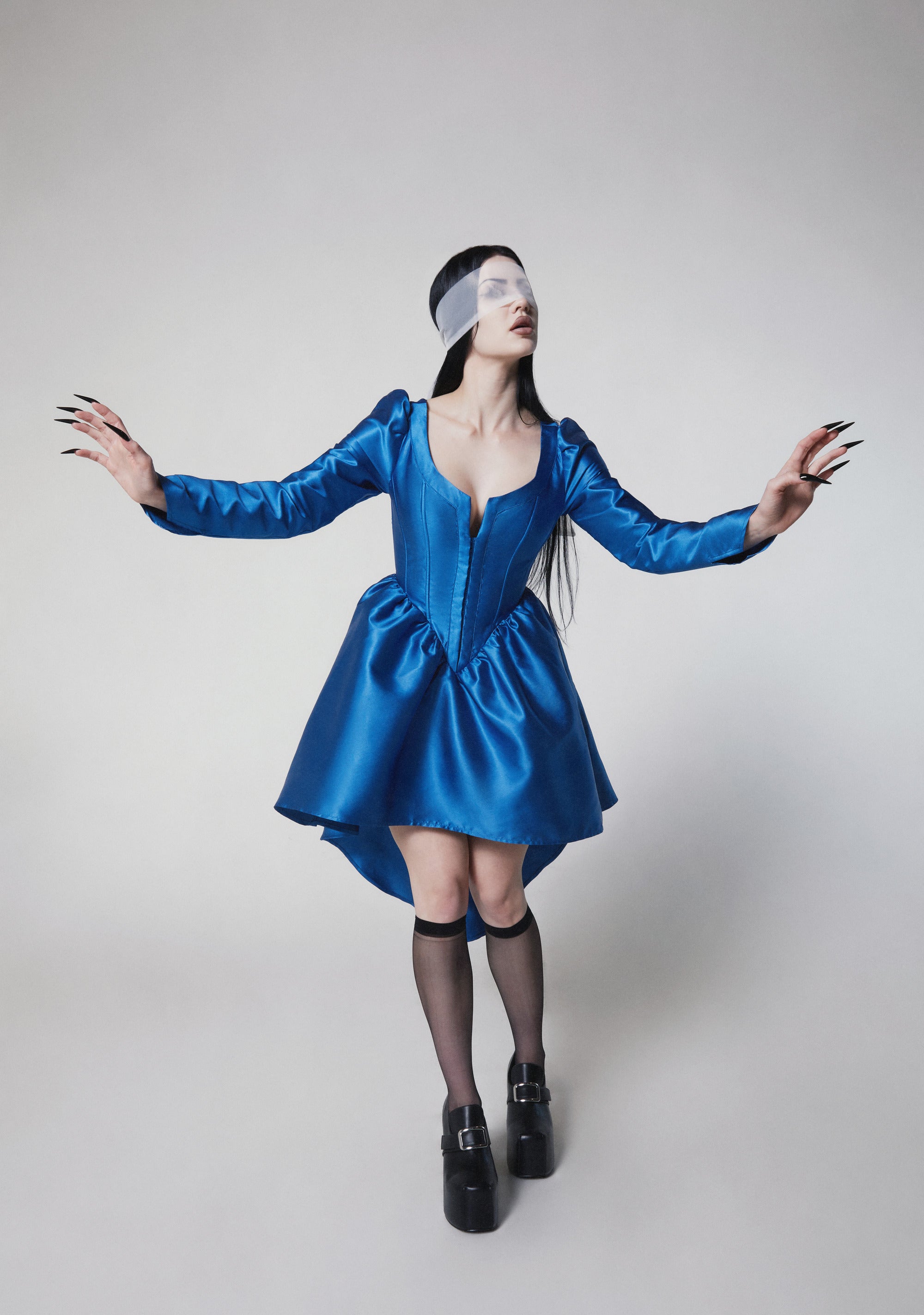 Sleepy Hollow Ball Gown Costume - BLUE