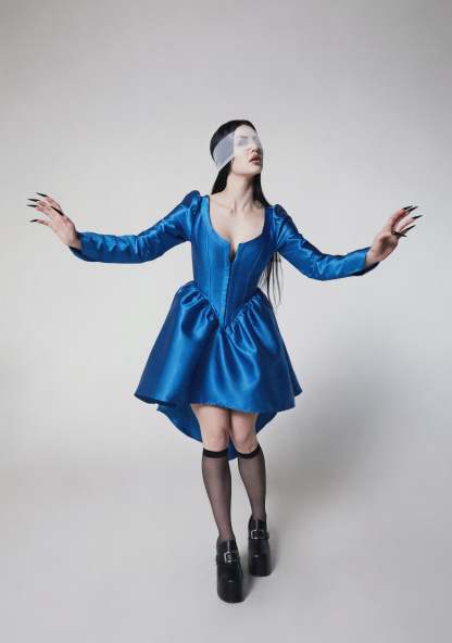 Sleepy Hollow Ball Gown Costume - BLUE