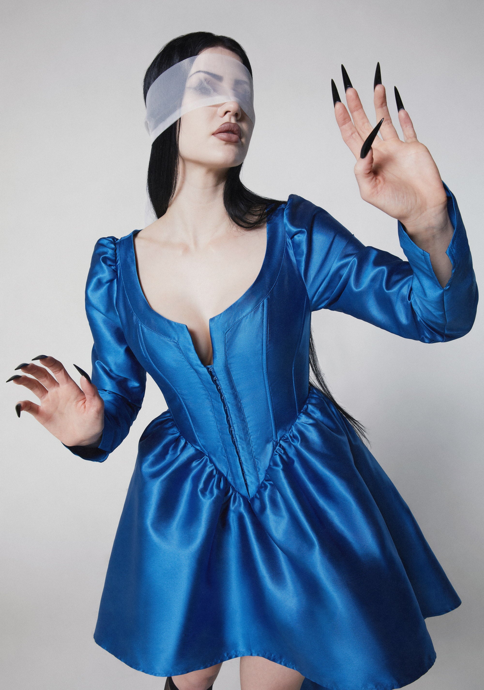 Sleepy Hollow Ball Gown Costume - BLUE