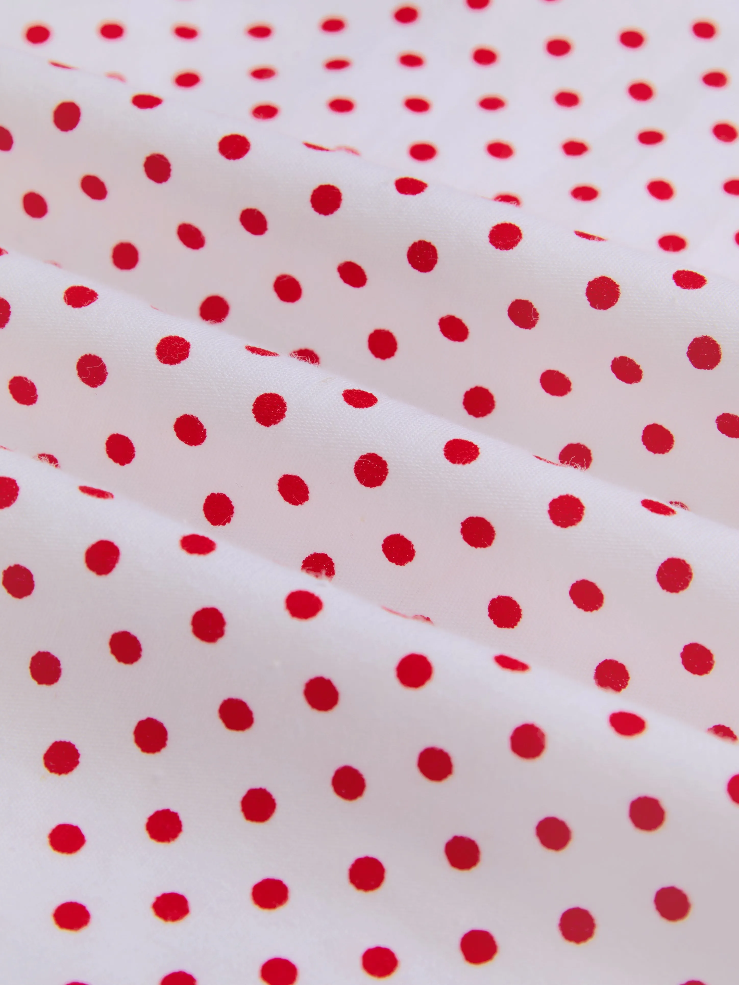 Cotton Maxi Dress, Short Sleeve, Square neck, Polka Dots, Vintage, White，Pure cotton - White