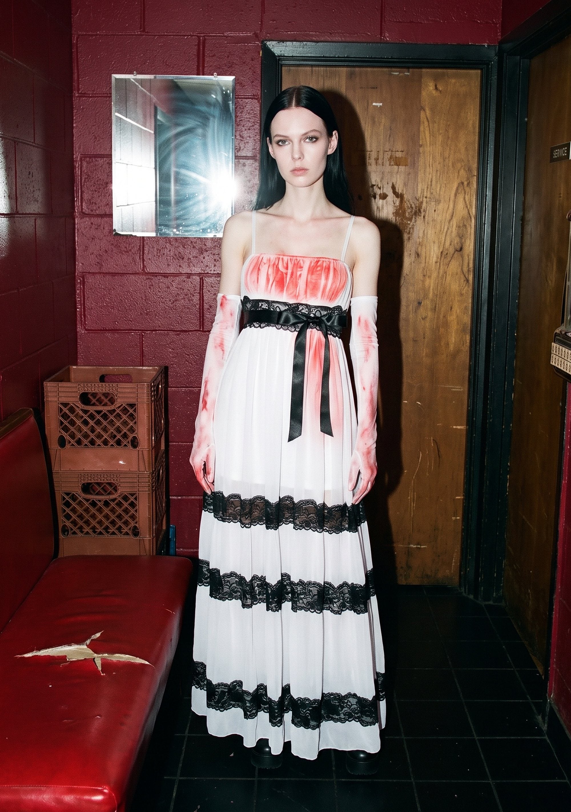 Man Eater Homecoming Dress Costume - WHITE