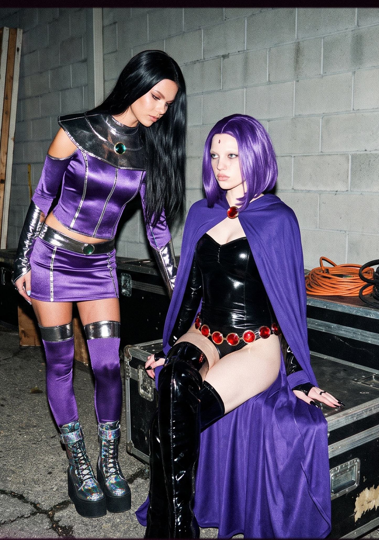 Starry Teen Hero Costume - PURPLE