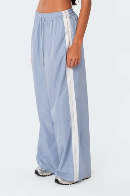Fauna Nylon Track Pants - LIGHT BLUE
