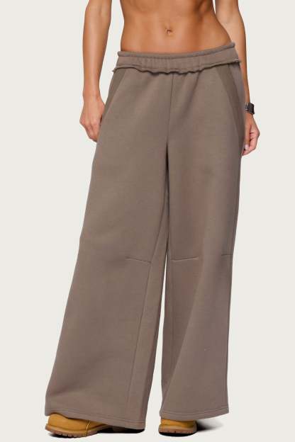 Kori Oversized Sweatpants - BROWN