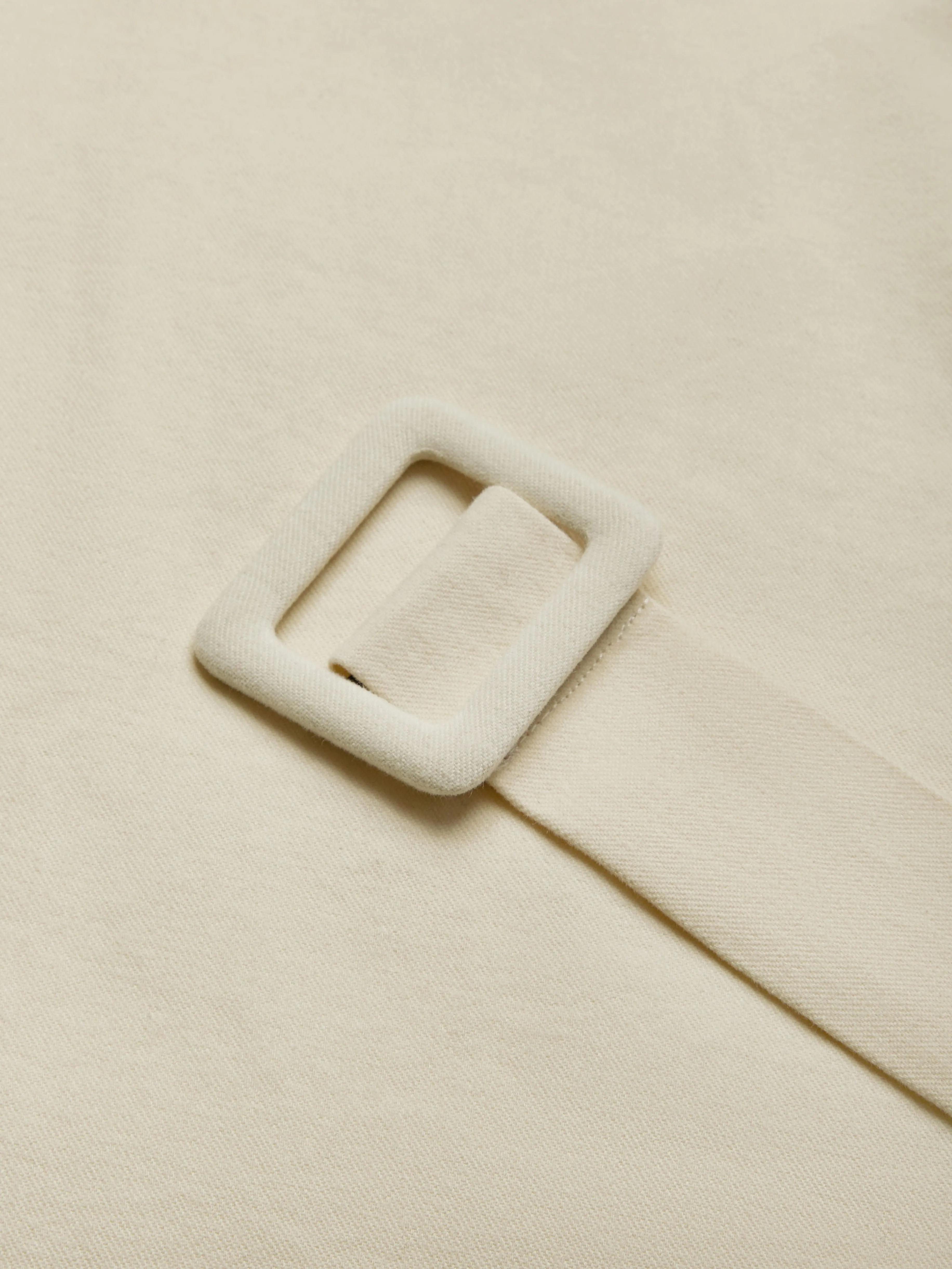 Cotton Trench Coat, Long Sleeves, Shawl Collar, Plain, Button Design, Vintage, Apricot - Apricot
