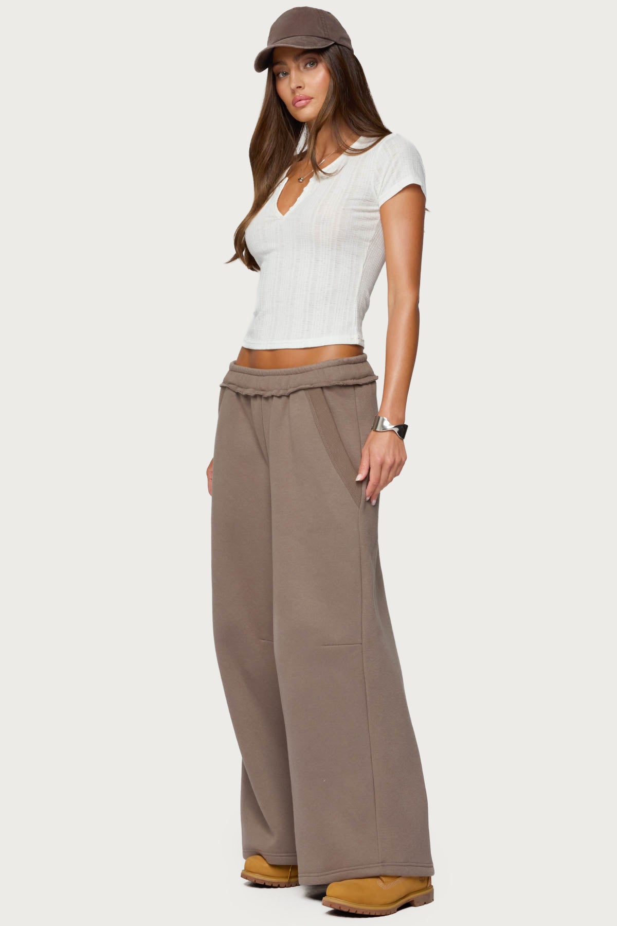 Kori Oversized Sweatpants - BROWN