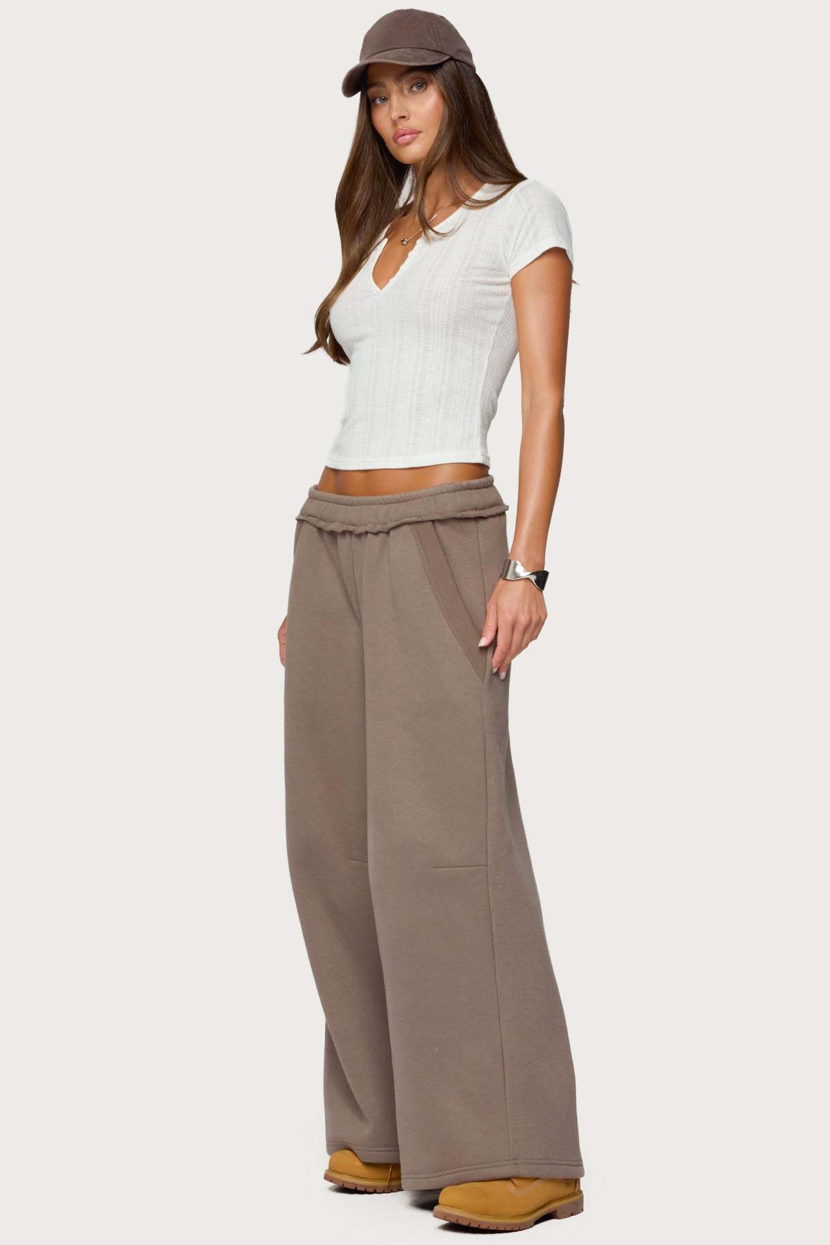 Kori Oversized Sweatpants - BROWN