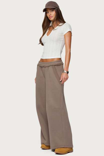 Kori Oversized Sweatpants - BROWN