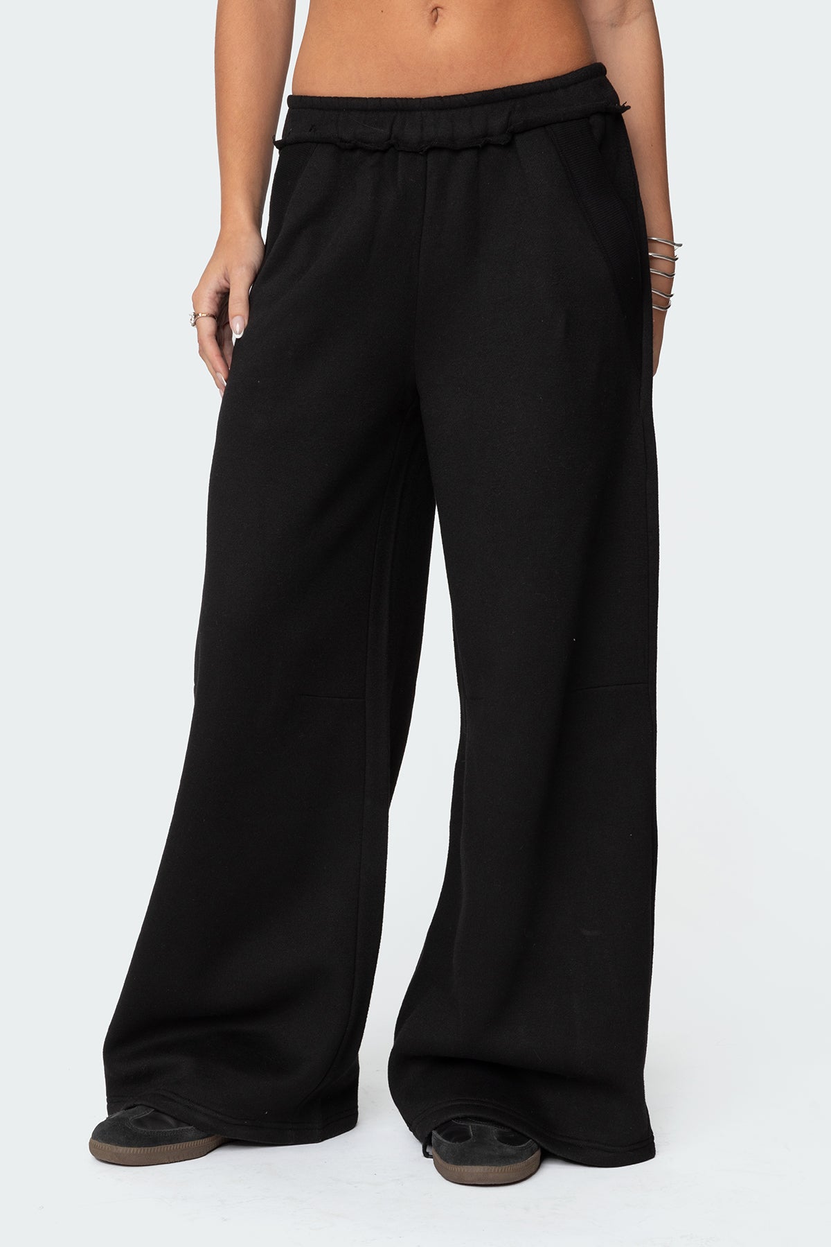 Kori Oversized Sweatpants - BLACK