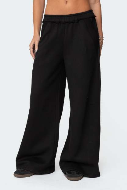 Kori Oversized Sweatpants - BLACK