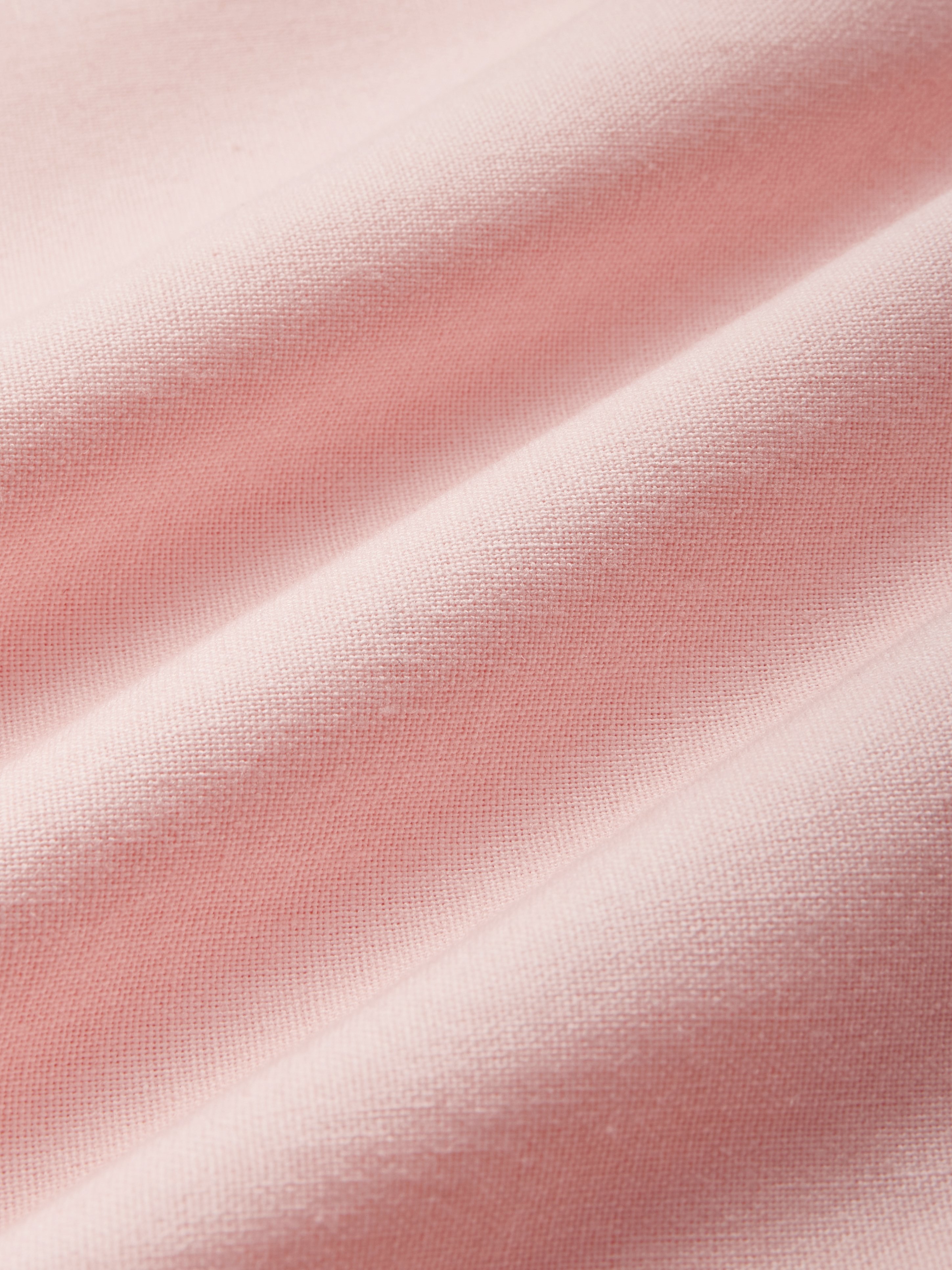 Maxi Cotton Dress , Sleeveless, One shoulder, Plain, Belt Design, Vintage, Light Pink - Light Pink
