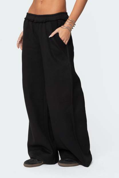 Kori Oversized Sweatpants - BLACK