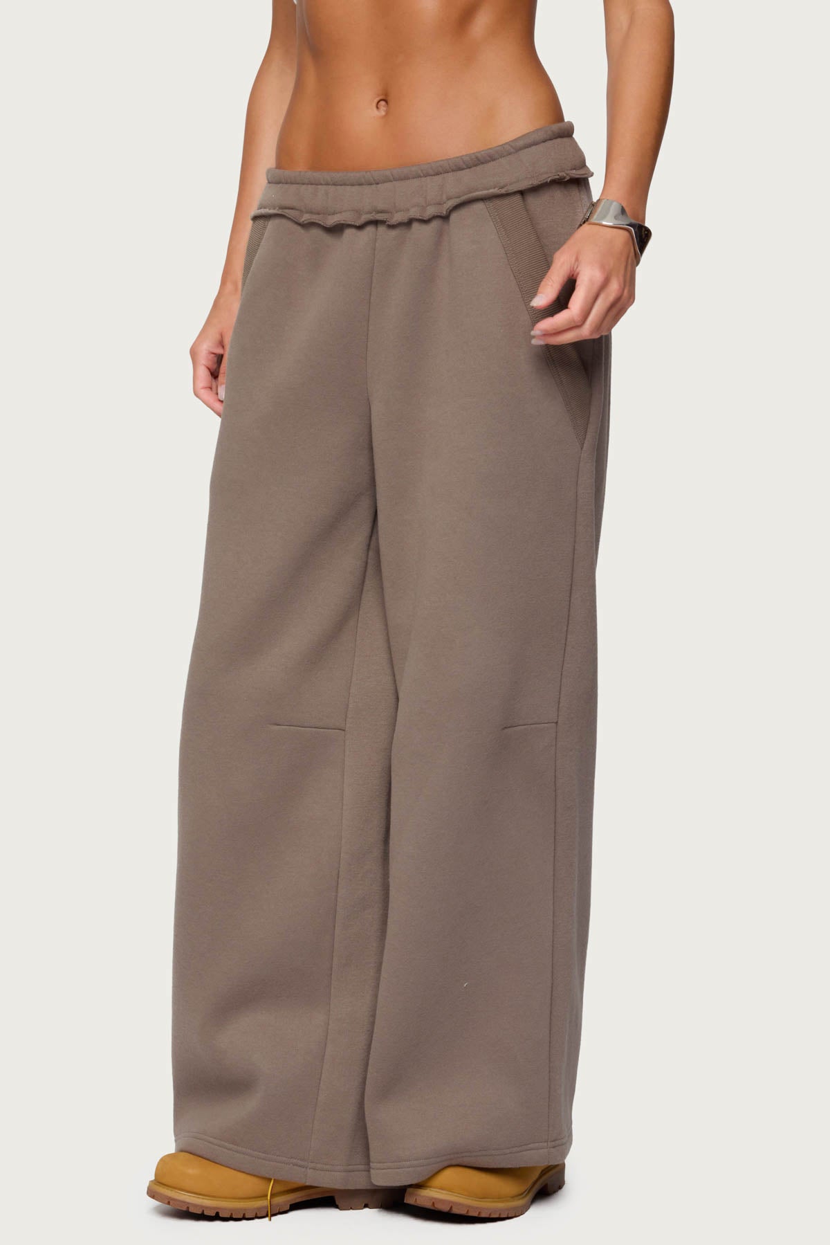 Kori Oversized Sweatpants - BROWN