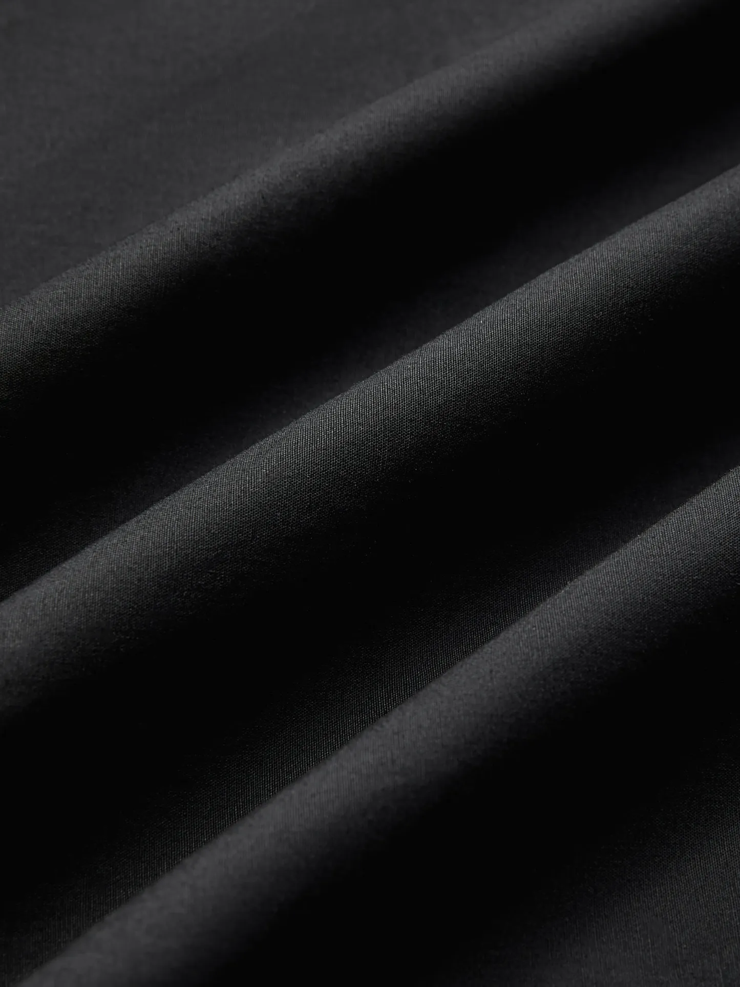 Midi Cotton Dress, Sleeveless, Plain, French Vintage, Black - Black