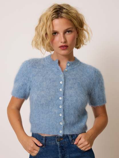 Cardigan ABELINA - Uni Bleu