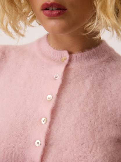 Cardigan ABELINA - Uni Rose Pale