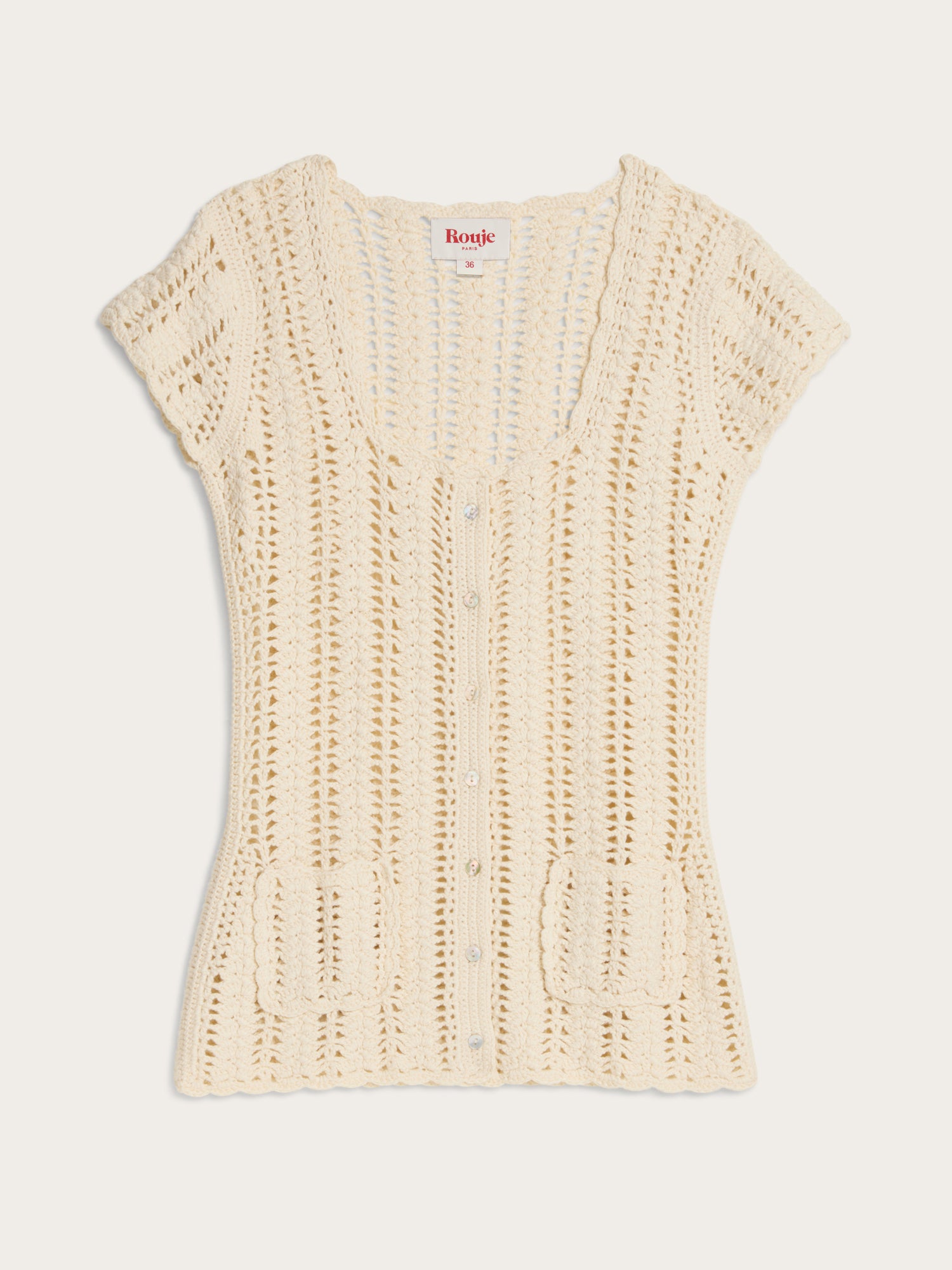 Cardigan ADEMIR - Uni écru