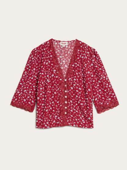 Blouse ALDA - DOLCEROSA FRAMBOISE